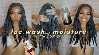 RAPID HAIR GROWTH SECRETS 🤫 Updated Loc Wash + Moisturizing Routine
