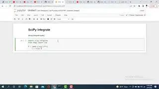 SciPy Integrate | SciPy Tutorial | Data Science