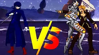 Rematch!!! Joker VS Giorno Giovanna Mugen Persona 5 VS JoJo's Bizarre Adventure