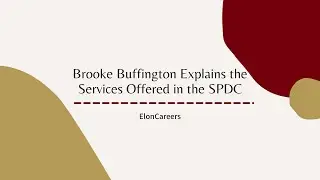 Brooke Buffington Explains the Services Offered in the SPDC