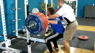 17 Year Old Chris Lenahen Squat 212kg @ 90kg