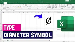 How to Type Diameter Symbol (Ø) in Excel | Quick Shortcut & Insert Guide