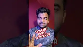 Sticker visa without ITR, Bank Statement, Business proof… #visa #visaapplication #airline #visas