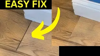 Wood Plank floor Gap Repair (6 EASY STEPS)