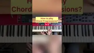 How to play chord progressions on piano Video 1.