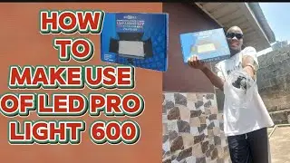 HOW TO MAKE USE OF PROFESSIONAL LED LIGHT 600 #ledlights #professional