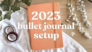 starting a NEW BULLET JOURNAL 🧸✨ 2023 bullet journal setup