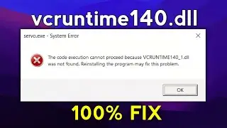 Fix VCRUNTIME140.dll Missing Error in 1 Minute | Windows 11/10