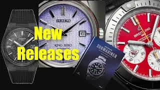 NFL Breitlings, More Tissot PRX, Rolex has a Submariner Book, and Seiko Has More King Seikos