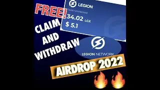 $5.1 Free coins | Legion Network | LGX Token | LGX AirPod Token | Legion Network Airdrop