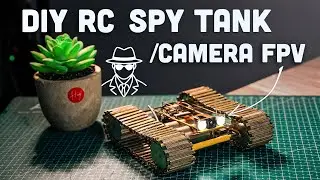 [Satisfying] DIY Micro RC Spy Tank | Camera + Powerful Treads