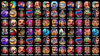 Chamber Toilet Fight, Bowmasters, Mr Ninja, Clash of Scary, Mr Meat 2, Subway Surf, Mr Bullet...