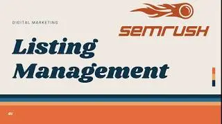 Improve Local SEO Rankings with Listing Management on SEMrush | Free SEO Tool|Digital marketing 2025