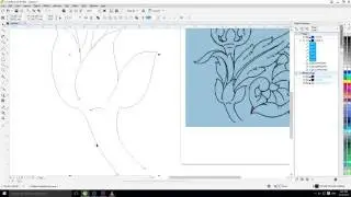 CorelDraw X7, X8 - How to draw vector by Bezier Tool