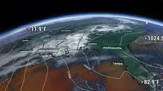 WSV3 V6P Experimental Build - 4/8/24 Solar Eclipse passage on GOES-R imagery