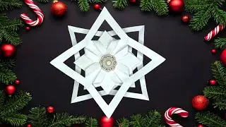 Как вырезать снежинки из бумаги
