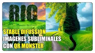 STABLE DIFFUSION IMAGENES SUBLIMINALES CON QR MONSTER