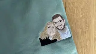 BRODERIE PHOTO DE COUPLE SUR SWEAT