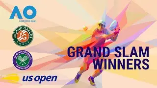 Grand Slam Men's Singles Champions - 2 minutes animation