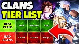 SAILOR PIECE CLAN TIER LIST (RANKING ALL BEST CLANS) | ROBLOX SAILOR PIECE