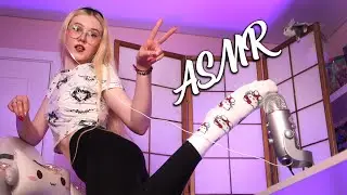 ASMR with foot Unusual triggers  🧦 My socks relaxing sounds #2