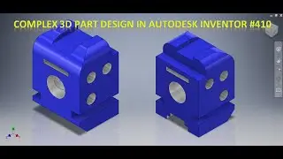 Complex Part design in Autodesk Inventor Tutorial || Inventor Tutorials || 3d Drawings || Tutorials