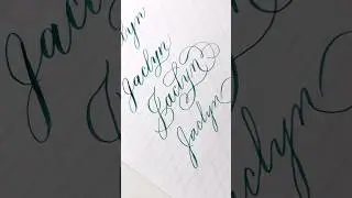 Jaclyn In Copperplate, Modern Script, Flourished 