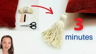How to make a tassel and add on to any Project: Simple Method for Cushions, Blankets, & More!