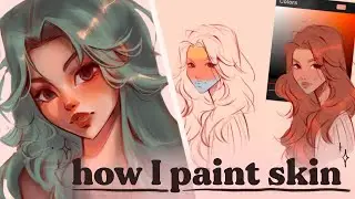SKIN PAINTING TUTORIAL | how I paint skin in Procreate