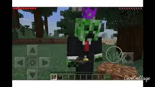 Playing Minecraft PE with CreeperGuy
