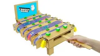 How to Make CROSSY ROAD Game from Cardboard