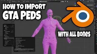 How To Import Any GTA V Peds Into Blender With All Bones Included