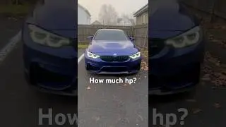 Guess how much hp on my BMW M4 CS? #bmw