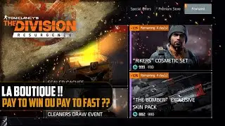La boutique : Pay to win ou Pay to fast ?? [The Division Resurgence]