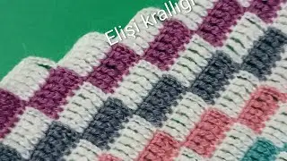 HOW TO MAKE A STYLISH BLANKET WITH LEFTOVER YARN ✔️