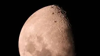 Moon - Close Up View - Real Sound. HD