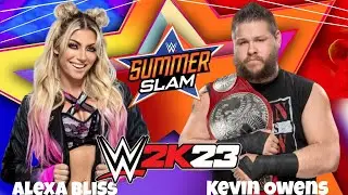 Alexa Bliss vs Kevin Owens Intergender Match wwe2k23 ps5 gameplay 🔥🔥