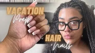 MINI BIRTHDAY / VACATION PREP VLOG | Hair + Nails + Food