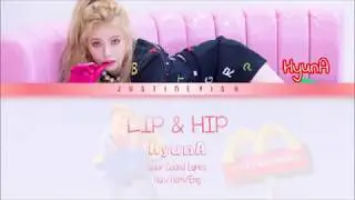 HyunA (현아) – Lip & Hip Color Coded Lyrics