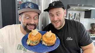 🤯🍩🔥Le KING des beignes d'Amérique du Nord nous fait un beigne sandwich qui devrait pas exister! 🤯🍩🔥