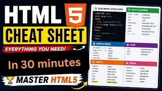 HTML Crash Course in 30 Minutes 🔥 | HTML Complete Cheat Sheet! 