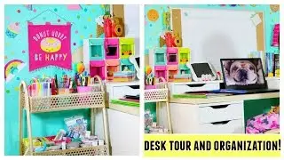 Desk Tour! Back To School Desk Tour And Organization 2018. Kawaii Desk Tour
