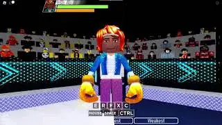 Playing Roblox Boxing league royale