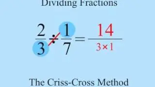 Dividing Fractions - Criss Cross Method
