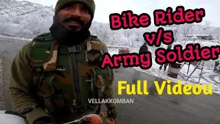 Bike Rider and Indian Army Soldier || Food Giving || Full Videou || Proud Movements