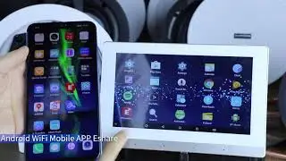 Amplificador De Parede 200W ITS 7" Touch Screen Wifi Som com 08 canais de saída para 02 Ambientes