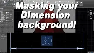 How to mask out the background of your dimension in Autodesk Autocad.