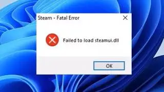 критическая ошибка failed to load steamui.dll решение 2026 года