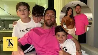 Tiernas fotos de Lionel Messi y su familia recibiendo el 2024