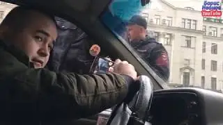 Detention of a driver for smoking in a car | Very smart policeman | car road traffic rules moscow